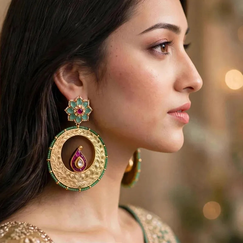 Kundan Chandbali Earring