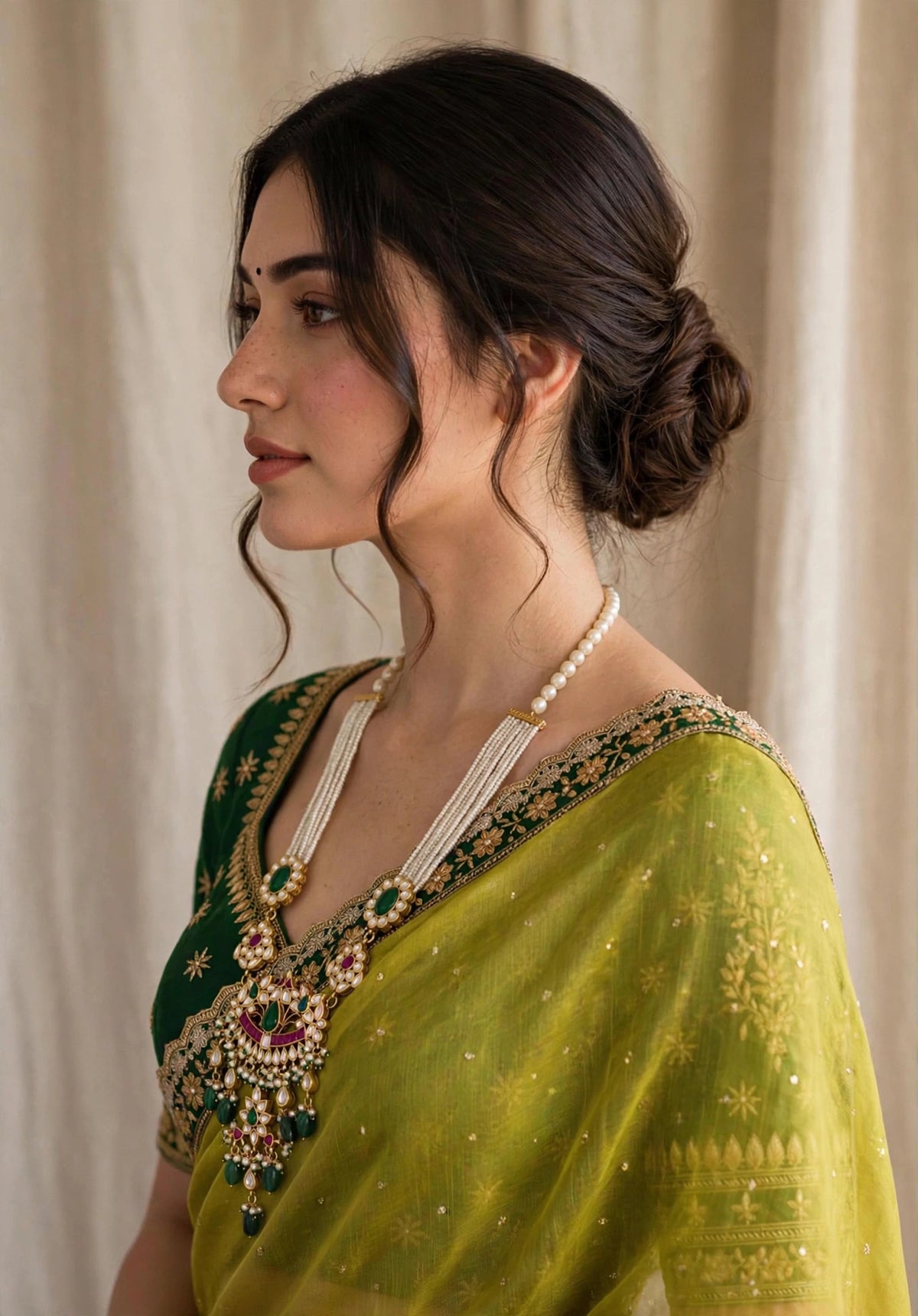 Kundan Jewelry, Designer Necklace with Earrings, Traditional Pearls Jewellery Set