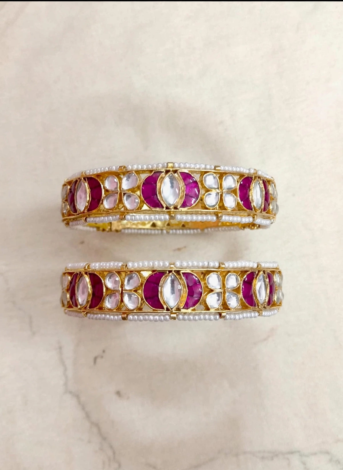 Kundan Bangle Set, Sabyasachi Inspired Bridal Jewelry, Indian Wedding Bracelet