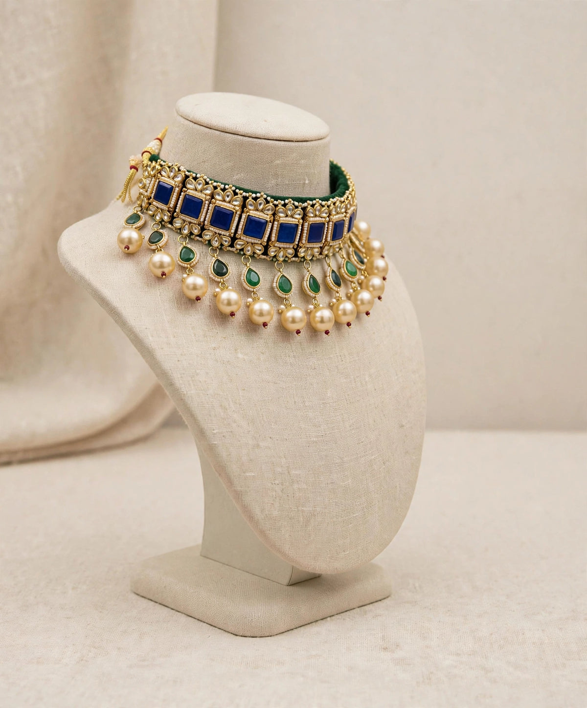 Kundan Choker Necklace with Jumkhi Earrings | Indian Wedding Jewelry